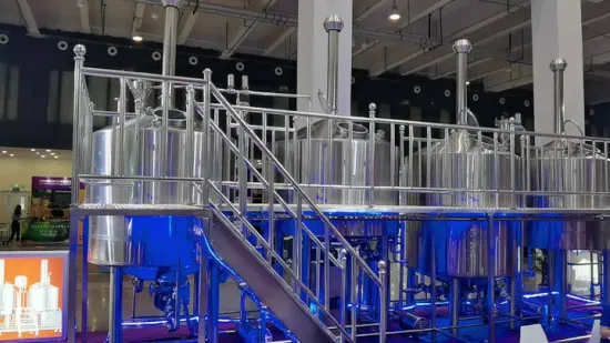Оборудование для пивоварения крафтового пива 200L 300L 500L 1500L 2000L 2500L Коммерческое оборудование для пивоваренных заводов Машина для производства этанола Промышленное оборудование для пивоварения пива
